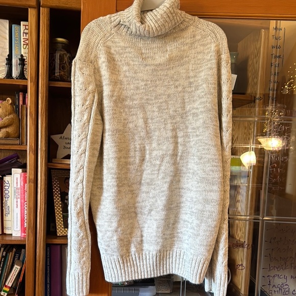 Men's Turtleneck Sweater - Cream​ - Picture 3 of 3